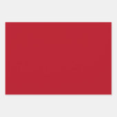 Schlichtes Paprika-Rot Geschenkpapier Set (Vorderseite 2)