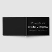 Schlichtes, Personalisiertes Beileidsbuch Gästebuch (Voll)