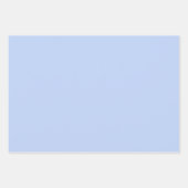 Schlichtes Perwinkelblau in fester Farbe Geschenkpapier Set (Vorderseite)