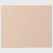 Schlichtes Pfirsichbeige Geschenkpapier (Flach)