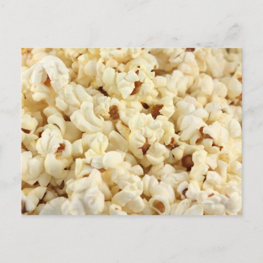 Schlichtes Popcorn nah. Postkarte (Vorderseite)
