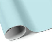 Schlichtes Pulver Blauer Farbton Geschenkpapier (Rolleneckpunkt)
