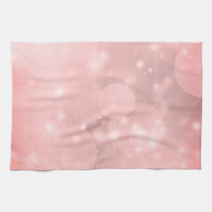 Schlichtes Rosa Funkelnd Geschirrtuch