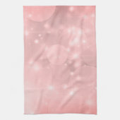 Schlichtes Rosa Funkelnd Geschirrtuch (Vertikal)