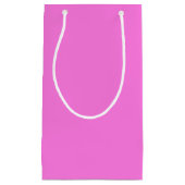 Schlichtes Rosa Kleine Geschenktüte (Vorderseite)
