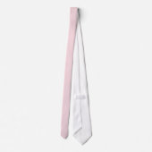 Schlichtes Rosa, Rosequartz, addieren Monogramm Krawatte (Rückseite)