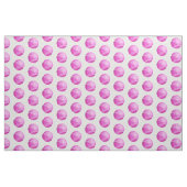 schlichtes, rosa Softballs Muster beim Grausport Stoff (Fat Quarter (45,7 x 55,9 cm))