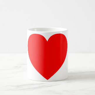 Schlichtes Rotes Herz Kaffeetasse