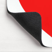 Schlichtes Rotes Herz Mousepad (Ecke)