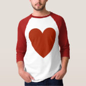 Schlichtes Rotes Herz T-Shirt (Vorderseite)