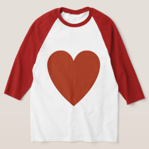 Schlichtes Rotes Herz T-Shirt