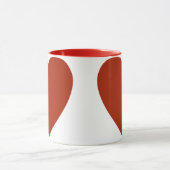 Schlichtes Rotes Herz Tasse (Zentrum)