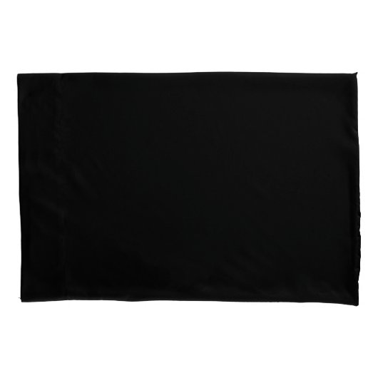 Schlichtes Schwarz Kissenbezug (Vorderseite)