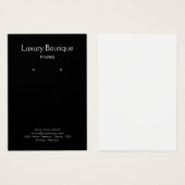 Schlichtes Schwarz-Schmuck-Ohrring-Display (Vorne & Hinten)