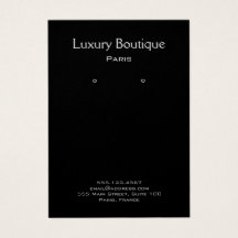 Schlichtes Schwarz-Schmuck-Ohrring-Display