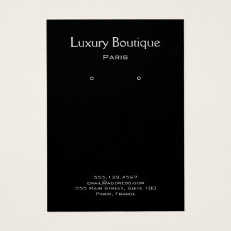 Schlichtes Schwarz-Schmuck-Ohrring-Display