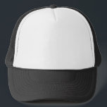 Schlichtes Schwarz Truckerkappe<br><div class="desc">Schlicht Black Trucker Hat</div>