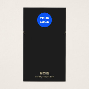 Schlichtes Schwarzes Add-Logo-Nekklassel-Armband-D