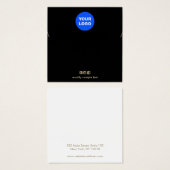 Schlichtes Schwarzes Hinzufügen Ihrer Logo-Netzwer (Vorne & Hinten)