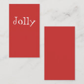 schlichtes Shirt in modernem Text Visitenkarte (Vorne/Hinten)