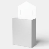 Schlichtes Silber Geschenkschachtel (Geöffnet)
