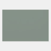 Schlichtes Silberrauchen Spanische Grautöne 3 Töne Geschenkpapier Set (Vorderseite 2)