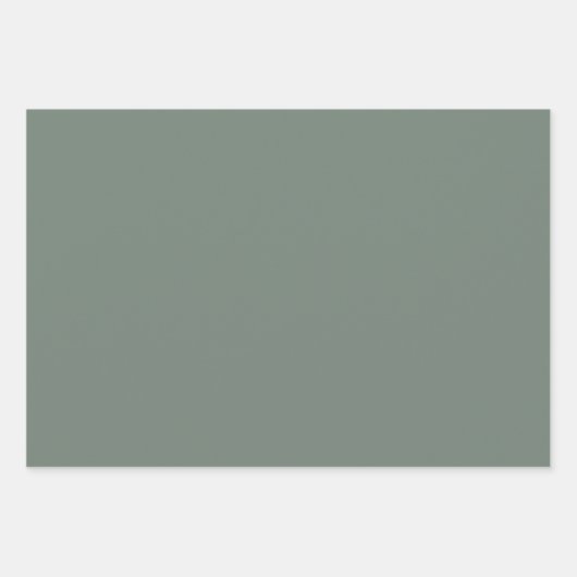 Schlichtes Silberrauchen Spanische Grautöne 3 Töne Geschenkpapier Set (Vorderseite 2)