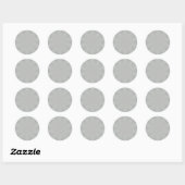 Schlichtes Silver Blendet Sticker (Blatt)
