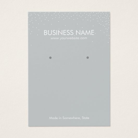 Schlichtes Silver Confetti Schmuckstück Earring Di (Vorderseite)