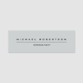 Schlichtes Sondergrau Namensschild (Vorderseite)