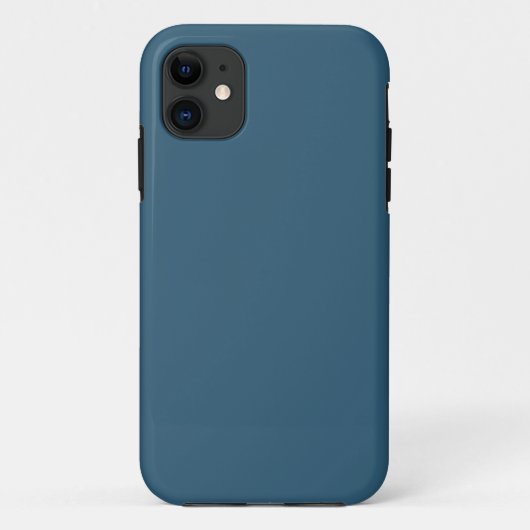 Schlichtes Stahlblau Case-Mate iPhone Hülle (Rückseite)