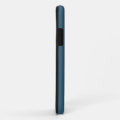 Schlichtes Stahlblau Case-Mate iPhone Hülle (Hinten/Rechts)