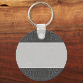 Schlichtes, stilvolles, schwarz-weißes Design. Schlüsselanhänger (Vorderseite)