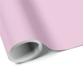 Schlichtes Süßrosa in fester Farbe Geschenkpapier (Rolleneckpunkt)