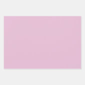 Schlichtes Süßrosa in fester Farbe Geschenkpapier Set (Vorderseite 2)