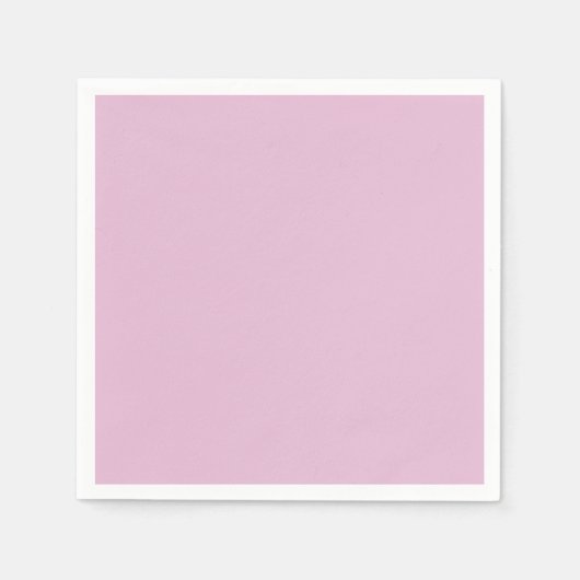 Schlichtes Süßrosa in fester Farbe Serviette (Vorderseite)