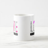 Schlichtes Text Baby Kaffeetasse (Mittel)