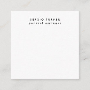 Schlichtes trendy Minimalistisches Berufliches Pro Begleitkarte