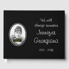 Schlichtes und angesehenes Begräbnisgastbuch Gästebuch