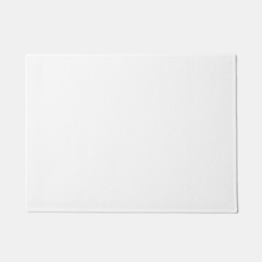 Schlichtes Weiß Fußmatte (Vorderseite)