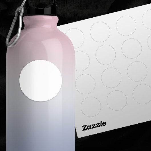 Schlichtes weißes kleines 1,5" Set von 20 Blankenh Runder Aufkleber