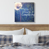 Schlichtheit ist schön leinwanddruck (Insitu (Schlafzimmer))