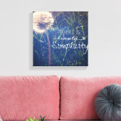 Schlichtheit ist schön leinwanddruck (Insitu (Wohnzimmer))