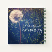 Schlichtheit ist schön notizblock (Rückseite)