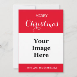 schlichtweg rotes Foto frohe Weihnachten