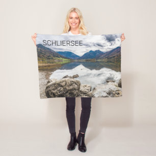 Schliersee Bayerischer See Panorama Souvenir Fleecedecke
