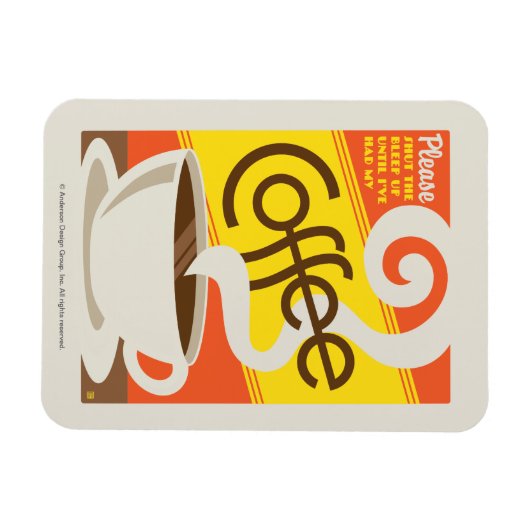 Schließ den Kaffee aus Magnet (Horizontal)