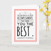 Schließ Graduate Herzlichen Glückwunsch Senior Cla Karte (Gelbe Blume)