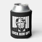 Schließ ihn auf! Anti-Trump-politischer Humor Dosenkühler (Kanne Vorderseite)