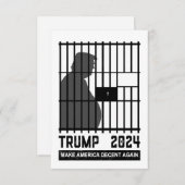 Schließ ihn Trump 2024 zurück und macht Amerika wi Dankeskarte (Vorne/Hinten)